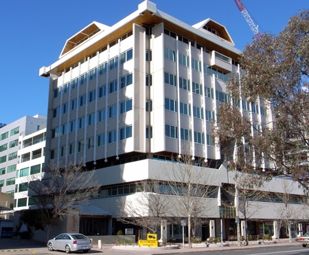 Phillips Fox building, 54 Marcus Clarke Street, Civic (1985).